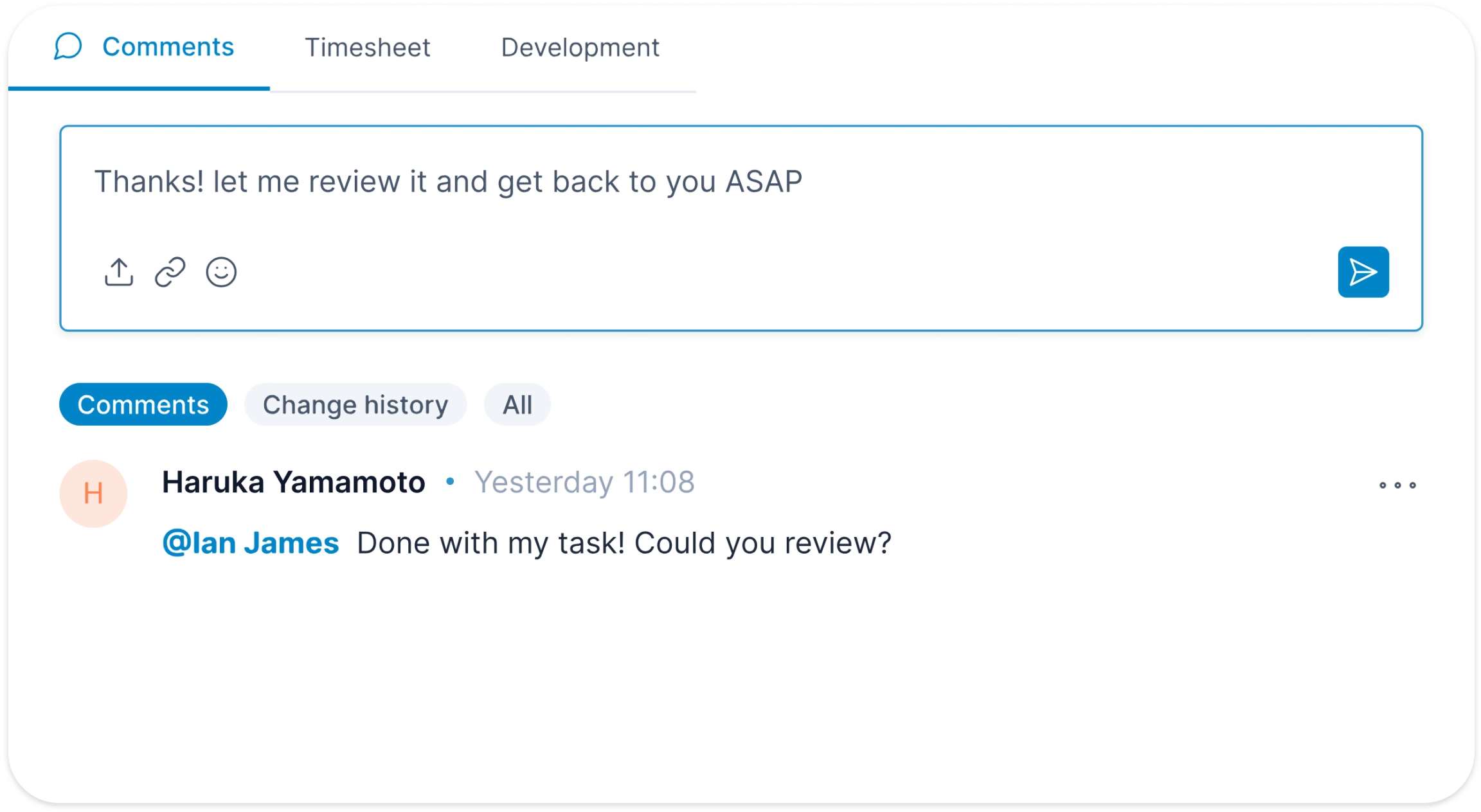 Write comments and tag members in Klever Project